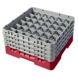 CAMBRO - 36S800-414 - Cesta de lavado 36 comp. 4 alturas - 7,2 cm Ø máx. - alt. máx. 21,7 cm - 50 x 50 x 26,7 cm - Cerceta Precio: 94.50000054. SKU: B1HS653RQ6