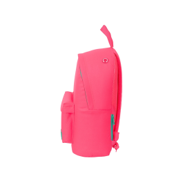 Mochila para Portátil Nait Nait Fluor Rosa 31 x 41 x 16 cm