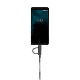 Native Union Belt Cable 3-en-1 Universal con Conectores Micro-USB, Lightning y USB-C 2 Metros para Carga Rápida
