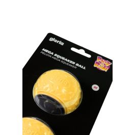 Play And Run Pelota Mega Squeaker M 6.35 cm Amarilla/Gris 2 Piezas