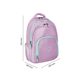 Antartik Mochila Fusion Flex Multibolsillo Morado 19L 450x180x300 mm
