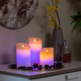 Velas LED Multicolor Efecto Llama con Mando Lendles InnovaGoods 3 Unidades Precio: 18.49999976. SKU: B12SVN8GPY
