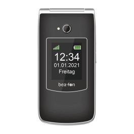 Beafon SL645 Móvil con Tapa 2G GSM, Pantalla 2.8", Cámara 3 MP, Radio FM, 1000 mAh, Color Negro y Plata