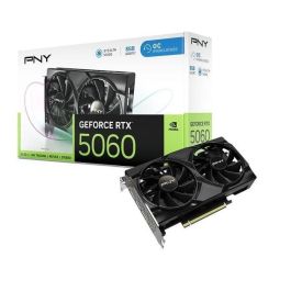 PNY PNY0751492797076 Tarjeta Gráfica GeForce RTX 5060 8 GB Overclockeada Doble Ventilador DLSS 4 Precio: 386.50000048. SKU: B1EGRW8B7Q