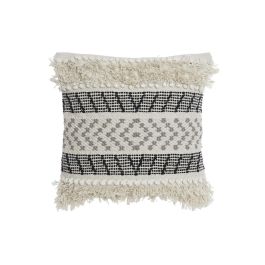 Cojin Boho DKD Home Decor Beige Negro 10 x 45 x 45 cm Cojin Boho DKD Home Decor Beige Negro 10 x 45 x 45 cm