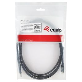 EQUIP 128432 Cable USB-C 3.2 Gen 2x2 a USB-A, 20Gbps, Carga Rápida 100W, 2m, Negro