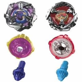 HASBRO Beat Tyranno 4-70Q & Shinobi 4-80HN Beyblade X - Juego 2 Tops Ataque y Defensa Takara Tomy Rotación Derecha