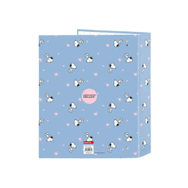 Safta Carpeta de Anillas Folio Lomo Ancho Snoopy Carton 4/40 mm