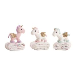 Peluche unicornio 26 cm con manta coralina 90x75 cm - modelos surtidos Peluche unicornio 26 cm con manta coralina 90x75 cm - modelos surtidos