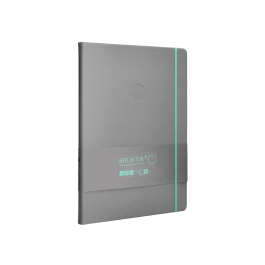 Antartik Cuaderno A4 Tapa Dura Hojas Puntos Gris y Turquesa 100 Hojas 80 gr FSC