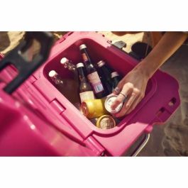 Dometic Patrol 20 Nevera Portátil 19L - Asa de Transporte Acero Inoxidable - Mantiene Hielo Varios Días - Rosa