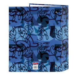 Carpeta de anillas El Niño Roller Azul Negro A4 27 x 33 x 6 cm