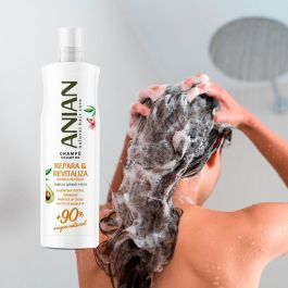 Anian Champú REPARA & REVITALIZA con Queratina Vegetal para Cabello Dañado y Seco, 400 ml
