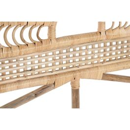 DKD Home Decor Cabecero Cama Balines Bambú y Ratán Natural 175 x 130 x 3 cm