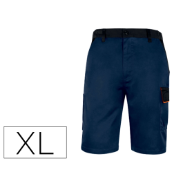 Deltaplus Bermuda de trabajo Panostyle cinturón ajustable 5 bolsillos poliéster algodón color azul naranja talla XL Precio: 28.49999999. SKU: B1GL86ZGJZ