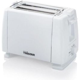 Tristar BR-1009 Tostadora 650W, 2 Ranuras, 6 Ajustes de Tostado, Rejilla Calientabollos, Función Descongelación/Calentamiento, Blanco