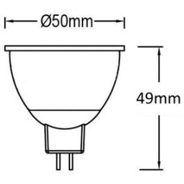 Lámpara Led Dicroica Gu5.3 De 5W 2700K PANASONIC-PANALIGHT LDR12V6L27WG52EP