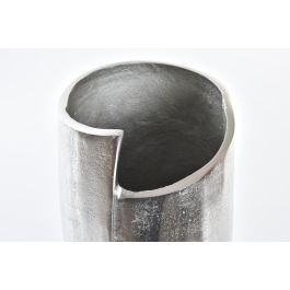 DKD Home Decor Jarrón Moderno Plateado Aluminio 13 x 31 x 15 cm