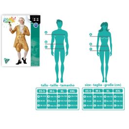 Disfraz Cortesano Barroco Dorado Hombre Adulto XXL Disfraz Cortesano Barroco Dorado Hombre Adulto XXL