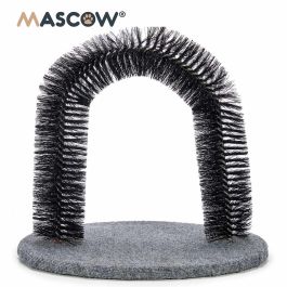 Rascador para gatos redondo gris Mascow 10x41x29.5 cm, madera y metal (8 Unidades) Rascador para gatos redondo gris Mascow 10x41x29.5 cm, madera y metal (8 Unidades)