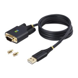 Cable USB Startech 1P3FFCB-USB-SERIAL Negro 1 m