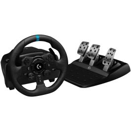 Logitech G923 Volante y Pedales para Carreras de Simulación, TRUEFORCE, USB, para PC y PlayStation, Negro