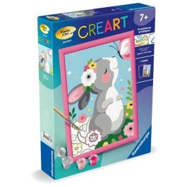 CreArt Kids - Kit de pintura por números "Conejo y mariposa" (18 x 24 cm), 25836, Ravensburger CreArt Kids - Kit de pintura por números "Conejo y mariposa" (18 x 24 cm), 25836, Ravensburger