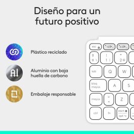 Teclado Logitech 920-012974 Blanco Gris QWERTY
