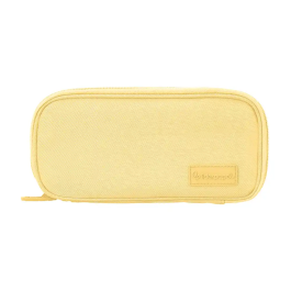 Liderpapel Estuche Portatodo Funky 3 Cremalleras con Aperturas Laterales Amarillo Rosa Lila 220x100x65 mm