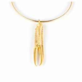 Shabama Collar Elástico con Colgante Tuent Pata de Cigala Oro Brillo 3 en 1 Versátil para Mujer Precio: 51.68999968. SKU: B18PV5RN9P