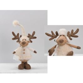 DKD Home Decor Figura de Navidad Reno Poliéster Alpina Blanco Beige 42 cm Alto. Set de 4 Unidades Surtidas para Decoración del Hogar Precio: 62.79000002. SKU: B1KGLSFG7B