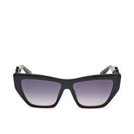 Guess GU00111 01B Gafas de Sol Mujer Cat-Eye Montura Inyectada Negra Brillante Cristales Gris Humo Degradado 56 mm Precio: 45.78999975. SKU: B1KJAVBSR5