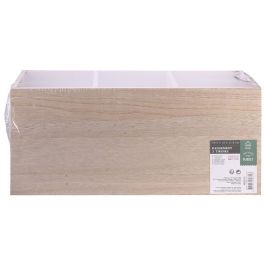 Home Deco Factory Cajonera con 3 Cajones y 3 Compartimentos Colección Little Garden