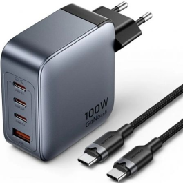 Vention TZ-FETH0-EU Cargador de Pared GaN 100W con 3xUSB Tipo-C y 1xUSB para carga rápida Precio: 43.94999994. SKU: B17B5CVGKJ