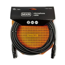 MXR Cable Micrófono XLR-XLR 4,5 M - Conductor Cobre Sin Oxígeno OFC - Blindaje Espiral OFC para Estudio y Escenario