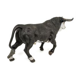 DEQUBE Figura Réplica Toro Bravo Cara Blanca Trotando a Escala, Pintada a Mano con Máximo Detalle, +3 años DEQUBE Figura Réplica Toro Bravo Cara Blanca Trotando a Escala, Pintada a Mano con Máximo Detalle, +3 años