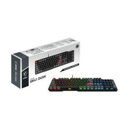 Teclado MSI VIGOR GK41 DUSK LR US Negro Multicolor QWERTY Teclado MSI VIGOR GK41 DUSK LR US Negro Multicolor QWERTY