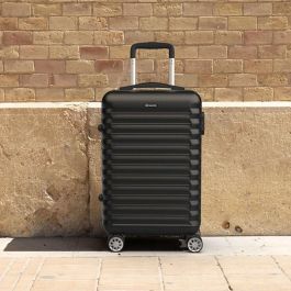 Numada Maleta de Cabina 1200877 Mini XS Negra 30L 55x36x19cm Abs Impermeable 4 Ruedas Giratorias Candado Combinación