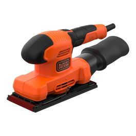Black+Decker Lijadora orbital 150W bew220-qs, 14.000rpm, órbita 2mm, hoja 230x92mm, bolsa polvo