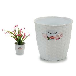 Stefanplast Maceta Natural Interior Exterior 14 cm Diámetro x 13 cm Alto Blanco Plástico 14x13x14cm (Set de 12) Precio: 16.50000044. SKU: S3601802