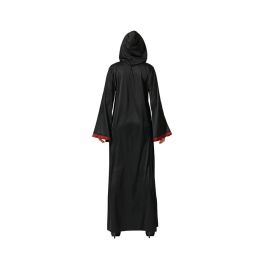 Disfraz Túnica de Mago o Hechicero Negra con Capucha Unisex Adulto Talla M-L, Poliéster para Cosplay y Teatro Disfraz Túnica de Mago o Hechicero Negra con Capucha Unisex Adulto Talla M-L, Poliéster para Cosplay y Teatro