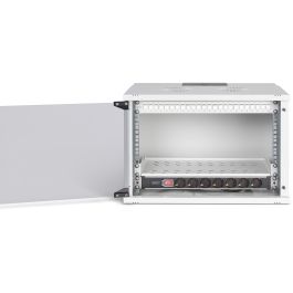 Digitus Rack de Red 483 mm (19") - 7U, 540x400 mm (ancho x fondo) - Bastidor de Pared SOHO Pro con Rieles Ajustables y Gestión de Cables