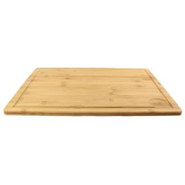 Cook Concept Tabla Cortar Bambú con Ranura 45x34 cm Profesional Antideslizante