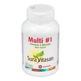 SURA VITASAN Multi 1 Vitamins & Minerals 60 Comp. Multivitamínico sin Hierro con 13 Vitaminas y 9 Minerales para Mejor Absorción Precio: 19.5000003. SKU: B15LSNX4B3