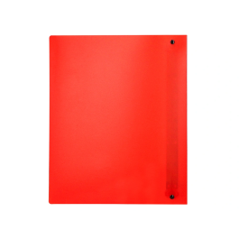 Liderpapel Carpeta 4 Anillas 40 Mm Polipropileno Din A4 Rojo Translucido