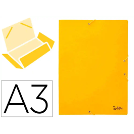 Liderpapel Carpeta Gomas Tres Solapas Cartón Simil Prespan Folio Color Amarillo Precio: 20.78999978. SKU: B195W3NA9A