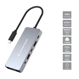 Conceptronic Docking Station USB4 6 en 1 con HDMI 8K, 2.5GbE, USB-C PD, USB-C/A 10Gbps, Audio - Compatible con Thunderbolt 3 Conceptronic Docking Station USB4 6 en 1 con HDMI 8K, 2.5GbE, USB-C PD, USB-C/A 10Gbps, Audio - Compatible con Thunderbolt 3 Precio: 96.49999986. SKU: B1AW8K4NB9