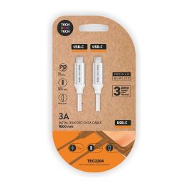 Tech One Tech Cable USB-C a USB-C Nylon 1m 3A PD Carga Rápida Blanco Precio: 5.50000055. SKU: B1K4AWWAPL