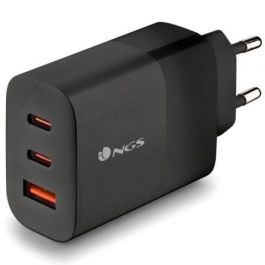 Cargador de Pared GaN NGS Bud 65W/ 2xUSB Tipo-C/ 1xUSB/ 65W Cargador de Pared GaN NGS Bud 65W/ 2xUSB Tipo-C/ 1xUSB/ 65W