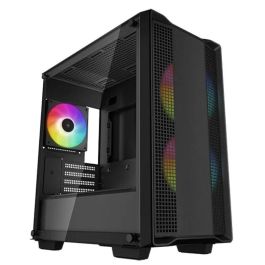 DeepCool Caja Ordenador Gaming CC360 ARGB Micro-ATX Negro, Ventana de Vidrio Templado, 3 Ventiladores ARGB, Soporte para Radiadores DeepCool Caja Ordenador Gaming CC360 ARGB Micro-ATX Negro, Ventana de Vidrio Templado, 3 Ventiladores ARGB, Soporte para Radiadores